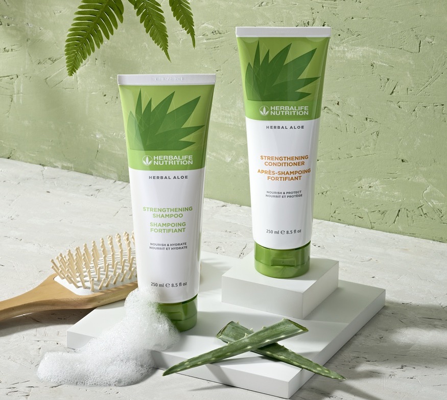 Herbal Aloe Șampon și Balsam pentru întărirea părului